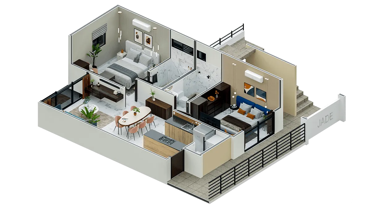 Vista 3D del modelo LOFT